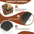 thumbnail image 3 of Mahjong Mat 31.5" x 31.5" Leopard Print Elegant Leafy Frame Design Non-Slip Noise Reduction Mahjong Tiles Table Cover for Dominoes Poker Card Board and Tile Games, 3 of 8