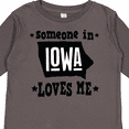 thumbnail image 4 of Inktastic Someone in Iowa Loves Me Souvenir Boys or Girls Long Sleeve Toddler T-Shirt, 4 of 5