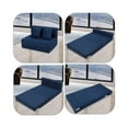 thumbnail image 6 of Folding Sofa Mattress, Convertible Sofa Bed with Pillow, Foldable Memory Foam Sleeper Chair for Living Room, Linen Fabric Futon Floor Couch Guest Bed, Twin Size, 6 of 9
