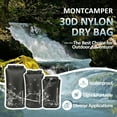 thumbnail image 2 of 30D Nylon Waterproof Storage Sack for Camping, Hiking and fishing- Roll Top Closure-Portable Waterproof Dry Bag-Keeping Luggage Dry and Organized(5L/Black), 2 of 5