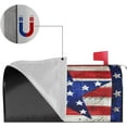 thumbnail image 6 of Vintage Patriotic Star America Flag Mailbox Cover Magnetic Custom Decor Colorful Painting Wraps Post Letter Box for Outside Garden Yard Home Standard Mailbox 25.5x21 in, 6 of 7