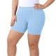thumbnail image 1 of TaTaai Women's Plus Size Ribbed Yoga Shorts 3 Inch Elastic Waist Stretchy High Waist Athletic Gym Workout Non See Through Tummy Control Casual Lounge Bottoms Gift, 1 of 8