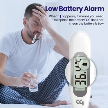 LAEEKCKC Femometer Digital Thermometers Oral Thermometer Adults Kids Babies Accurate Switchable