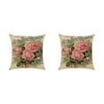 thumbnail image 4 of Maytalsory Easy To Change Flowers Pillowcase Addition To Home Decor Polyester Decorative Pillow Cushion Covers Soft Durable kztym001-7 2Set, 4 of 6