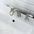 thumbnail image 6 of HOSSLLY Bathroom Faucets for Sink 3 Hole, Faucet for Bathroom Sink, Bathroom Faucet with Pop up Drain and Cold Hot Water Lines (Brushed Nickel, 2 Packs), 6 of 7