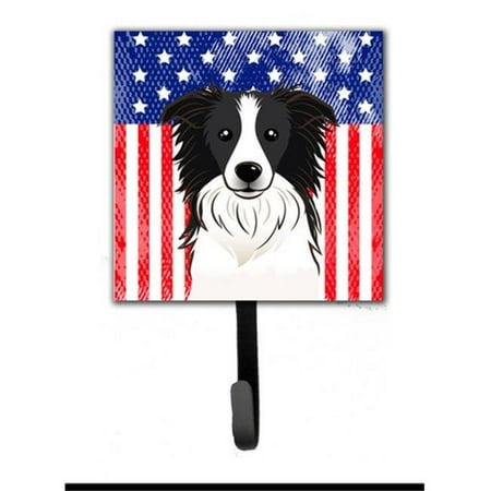 

American Flag & Border Collie Leash or Key Holder