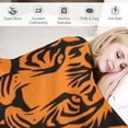 thumbnail image 3 of Nawypu Tiger Pattern Orange Black Throw Blanket Super Soft Lightweight Warm for Couch Travel Chair-All Season Premium Bed Blanket (Tiger Blanket), 3 of 6