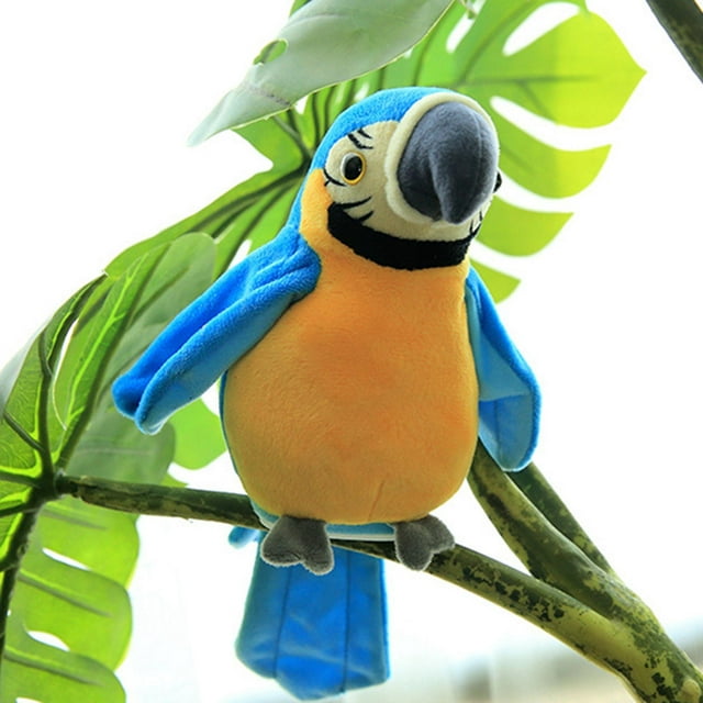 Talking Parrot Repite Lo Que Dices, El Juguete de Peluche de Eléctrico Que Hab, Repitiendo El Juguete , Repitiendo El Habndo, Habn Hab azul Yotijar Juguetes eléctricos para hablar