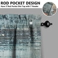 thumbnail image 3 of Gray Abstract Oil Painting Kitchen Curtains - Vintage Tier Cafe Curtains for Bathroom Living RV Rod Pocket Window Drapes 36 Inch 2 Panels Set 28"x36" Window Treatment Tiers, 3 of 4
