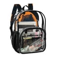 thumbnail image 2 of Ttyddzy Clear Backpack Heavy Duty PVC Transparent Backpack for College Workplace, Mountain Leopard, 2 of 8