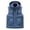 Royal Blue, variant on Men's Winter Hooded Vest, Solid Color Down Cotton Detachable Hood Multi-Pocket Loose Thick Casual Coat for Outdoor Travel and Cold Weather Wear,Black,4XL