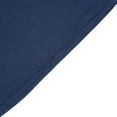 Efavormart Navy Blue Round Spandex Cocktail Table Cover With Natural ...