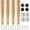 Straight Leg, variant on SONGAU 4 Pcs 40cm Wooden Furniture Legs, Solid Wood Sofa Replacement Feet with Metal Mounting Plates & Screws for Cabinet, Bed, Chair, Sofa, Dresser, Table, TV Stand - Natural Finish