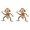 Black 2PCS, variant on Large Inflatable Monkeys 27 Inch Monkeys For Baby Showers Themed Birthday Parties Jungle Themed Birthday Parties Animal Inflatable Party And Decorations For Boys And Girls, 60X55 cm, Black 2PCS