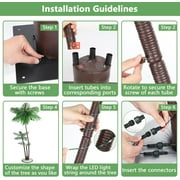 Oumilen 6 FT in LED Artificial Palm Tree Pot