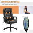 thumbnail image 4 of Vinsetto Chaise de Bureau Exécutive avec Massage, Inclinaison, Chaise de Bureau, Brun, 4 of 10