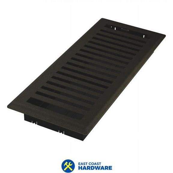 Imperial RG3435 Signature Series Floor Register, Bronze Age Montezuma, Steel, 4 x 12 In. - Quantity 1
