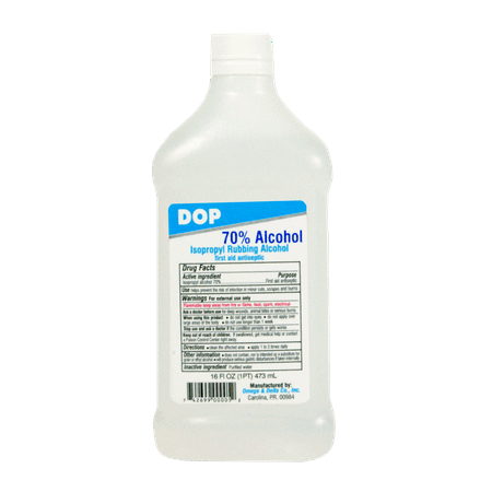 Dop Rubbing Alcohol 70% 16 oz