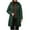 A-Army Green, variant on BangWanChi Winter Coats for Women Long Length Women's FALL And Winter Clothing, Solid Color Hooded Plush Cotton