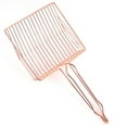 thumbnail image 2 of Stainless Steel Cat Litter Scoop (Long-Handle Waste Shovel, Pet Cleaner), Rose Gold Large, Large Silver Metal Cat Litter Shovel, Hollow Handle For Pet Waste Cleaning, Meiiso, 2 of 5