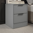 thumbnail image 4 of Kappesberg Fresno Gray 2-Drawer Nightstand Set of 2 – Modern Design, 17.7"W - for Adults and Teens, 4 of 6