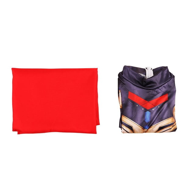 Marvel película Thor Cosplay disfraz vengadores superhéroe adulto Unisex mono capa conjunto Halloween fiesta Cosplay mono + capa conjunto1XXXL y los Vengadores Deng Xun unisex