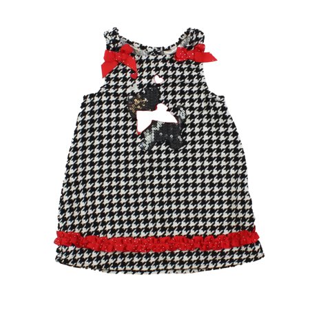

Pre-owned Nannette Kids Girls Black | White | Red Jumper size: 18 Months