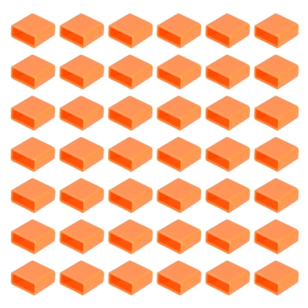 USB Type A Port Plugs Covers Caps 50Pcs Silicone Anti Dust Protector for Smartwatch Telephone Computer Camera Mobile Hard Discs USB Male Ports Orange
