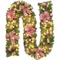 thumbnail image 2 of WRXMIJNHGSA Wreath Clearance Christmas Stairs Decoration Rattan Flowers Rattan Christmas Tree Festival Decorations Door Decoration, 2 of 4