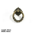 thumbnail image 3 of Fule Antique Drawer Pulls Bronze Ring Dresser Knobs Drawer Handles Vintage Cabinet Knob 1.57 Inch for Nightstand Cupboard Drawer Cabinet Pull with Screws Hardware Kitchen Cupboard Pull(6 Pack), 3 of 7