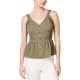 thumbnail image 1 of Blusa maison Jules sin mangas cuello corazón Mujer Verde Grande, 1 of 1