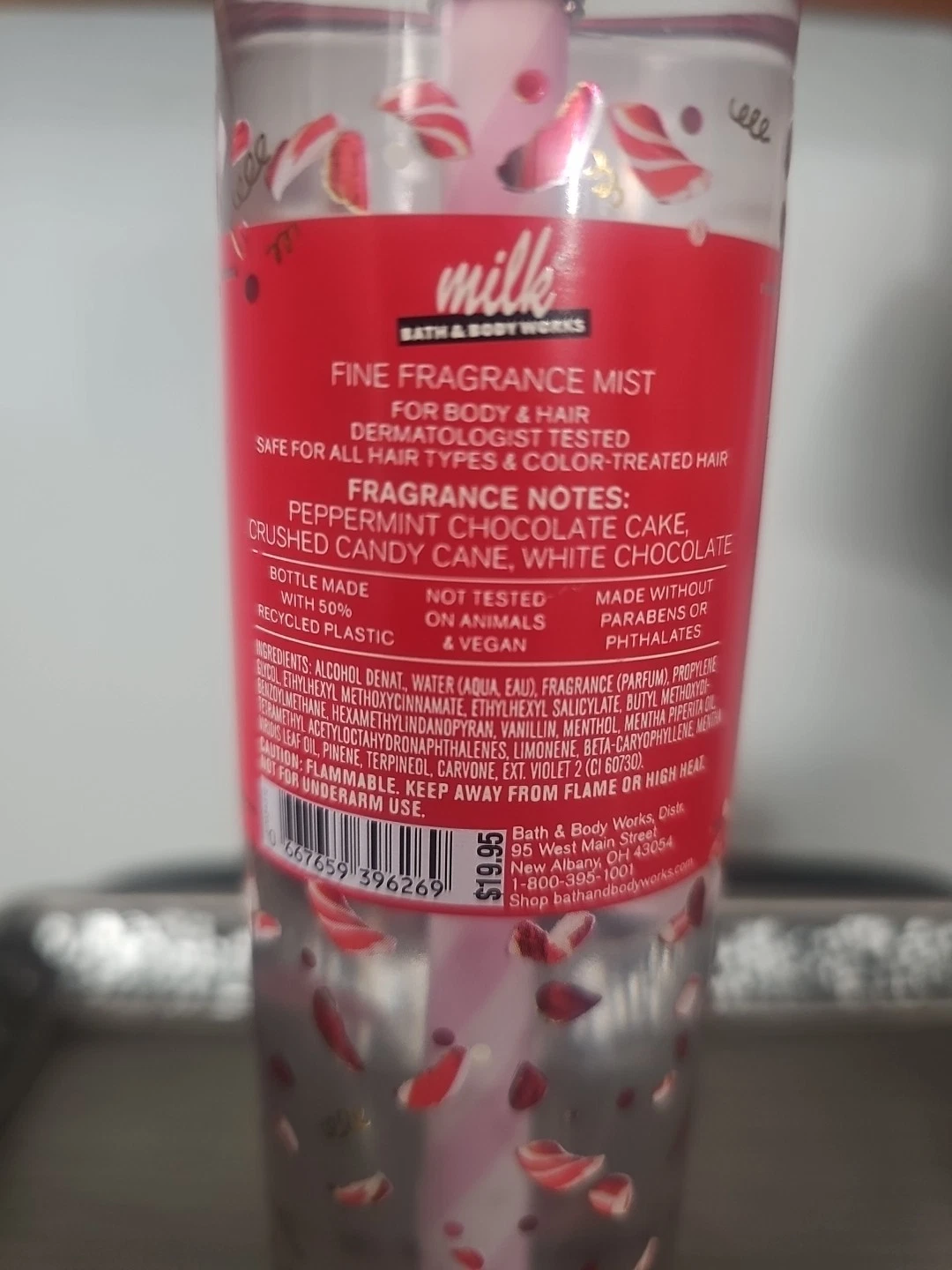 Bath & Body Works Milk Bar Mist Peppermint Bark Truffle 8 fl oz