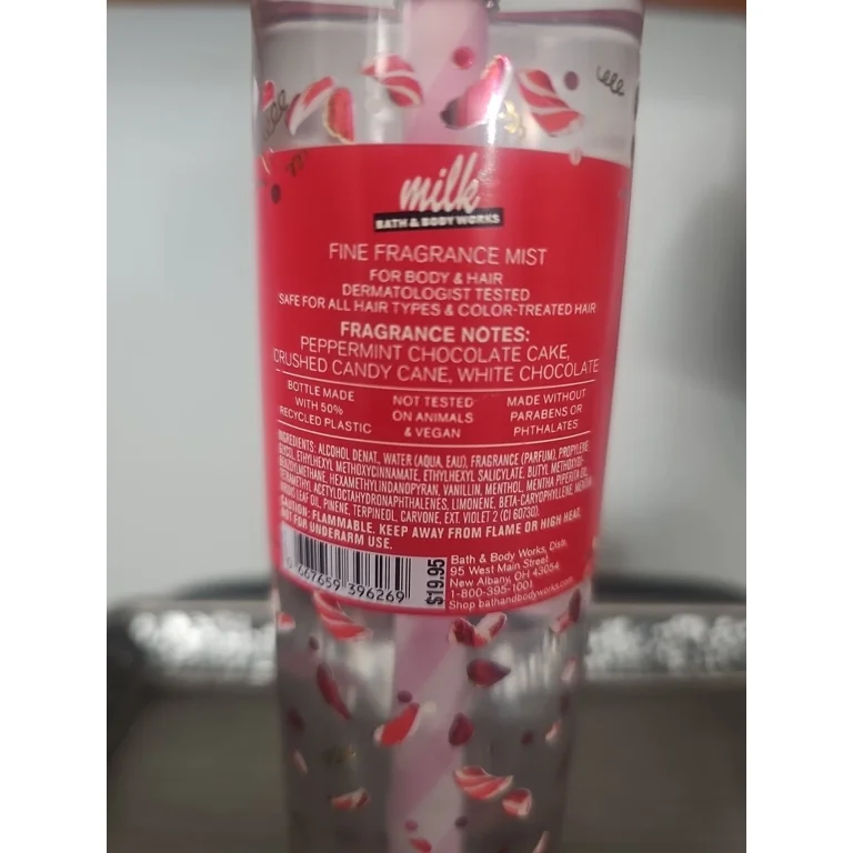 Bath & Body Works Milk Bar Mist Peppermint Bark Truffle 8 fl oz