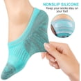 thumbnail image 5 of No Show Socks Womens Athletic Cushion Ankle Footies Low Cut Socks 5-6 Pairs, 5 of 13