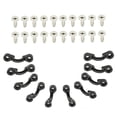 thumbnail image 3 of Toystoory KK-A06B-10 Kayak Deck Loop Set 10pcs Nylon Tie Down Pad Eyes con 20 tornillos de fijación para barcos de pesca al aire libre Canoa Kayak Deportes acuáticos Toystoory OD005943-00, 3 of 6