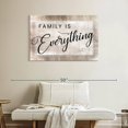 thumbnail image 2 of Elephant Stock Family Is Everything Quote Wall Art - Horizontal Canvas Wall Art - Living Room Wall Decor - Inspirational And Typography Canvas - Gray And Black Decor - 39" x 26", 2 of 8