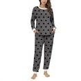 thumbnail image 2 of Vetsdori Fleece Pajamas Sets for Women Pockets Loungewear Nightwear Home , Thick Thermal Warm Holiday Womens Pajamas, 2 of 6
