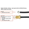 thumbnail image 2 of Gas Hose for 20 Series Water-Cooled TIG Torches - 25 Feet - Super Flex Black Braided - Model 45V10-R, 2 of 2