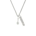 thumbnail image 2 of Delight Jewelry Silvertone 3-D Hair Brush Silvertone Sisters Best Friends Forever Bar Charm Necklace, 23", 2 of 4