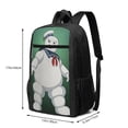 thumbnail image 3 of Stay_Puft_Ghostbusters Backpack Shoulders Daypack Student School Bag Satchel Bookbag Outdoor Casual Laptop Rucksack Knapsack 17 inch, 3 of 6