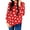 Red And White, variant on Sherrylily Women Heart Printed Long Sleeve Tops Tee Fashion Shirts S-2XL