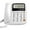 White, variant on CIYISON Desk Telephone Fix Landline Phone Oversized Keypad Universal for Home and Office