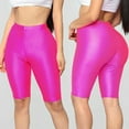 thumbnail image 2 of CONZONE Womens Yoga Shorts High Waist Short Leggings for Women Lightweight Stretch Shiny Gym Workout Yoga Compression Tights, 2 of 8
