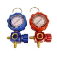 thumbnail image 2 of Air Condition Gauge For R410A R22 R134a R404A Refrigerants Manifold Gauge Manometer Valve 800psi/500psi With Visual Mirror, 2 of 7