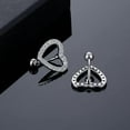 thumbnail image 4 of 2pcs Love Heart Belly Button Rings Crystal CZ Pave Top Down 14G Surgical Steel Navel Reverse Hinged Belly Rings Body Piercing for Women Hypoallergenic Sexy Beach Summer Jewelry, 4 of 8