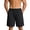 Black, variant on Iyufng Men's Cargo Shorts Drawstring Casual Loose Shorts Elastic Waist Summer Sports Shorts with Multiple Pockets