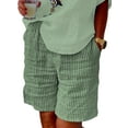 thumbnail image 1 of Sexy Dance Summer Beach Shorts for Women Bermuda Mini Pant Straight Leg Short Hot Pants Baggy Vacation Bottoms  Green M, 1 of 2