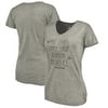 Women's Fanatics Branded Heathered Gray Kentucky Derby Mint Julep Recipe Tri-Blend V-Neck T-Shirt