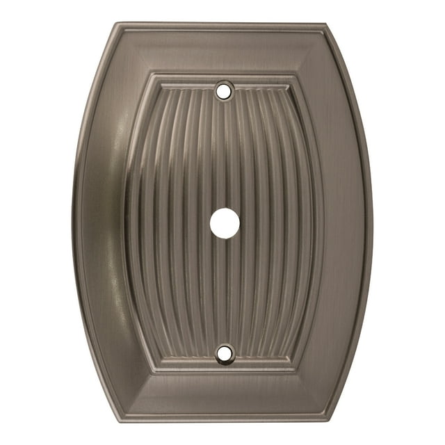 Amerock BP36540G10-XCP30 11-3/5" X 6-3/10" Wall Plate  1 Cable Satin Nickel - pack of 30