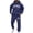 Navy&32^0709K, variant on Fabrcox M-5XL Mens 2 Piece Sweatsuits Fleece Lined Mens Hoodie and Jogger Set Causal Athletic Workout Sweatshirt Joggers Mens Track Suits Khaki M